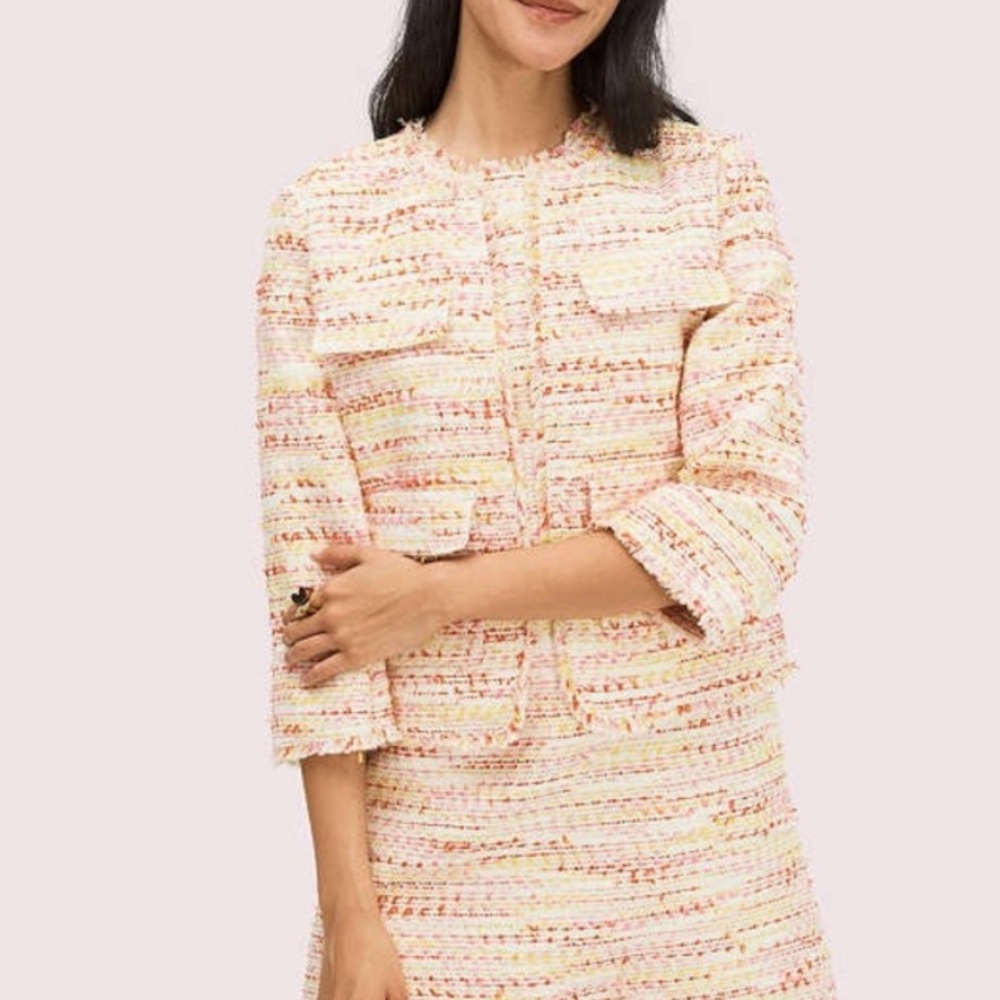 Kate Spade Tweed Chic Multicolor Jacket